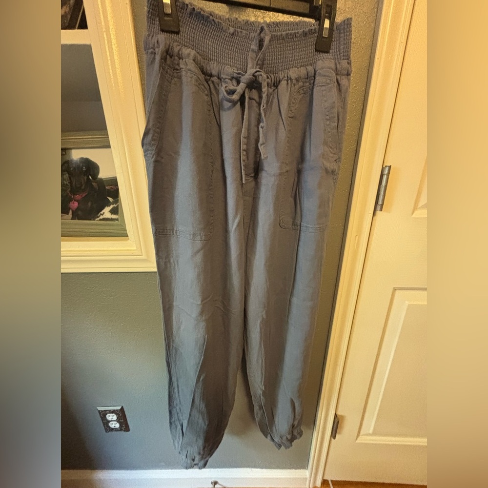 Love Tree Gray Drawstring Pants
